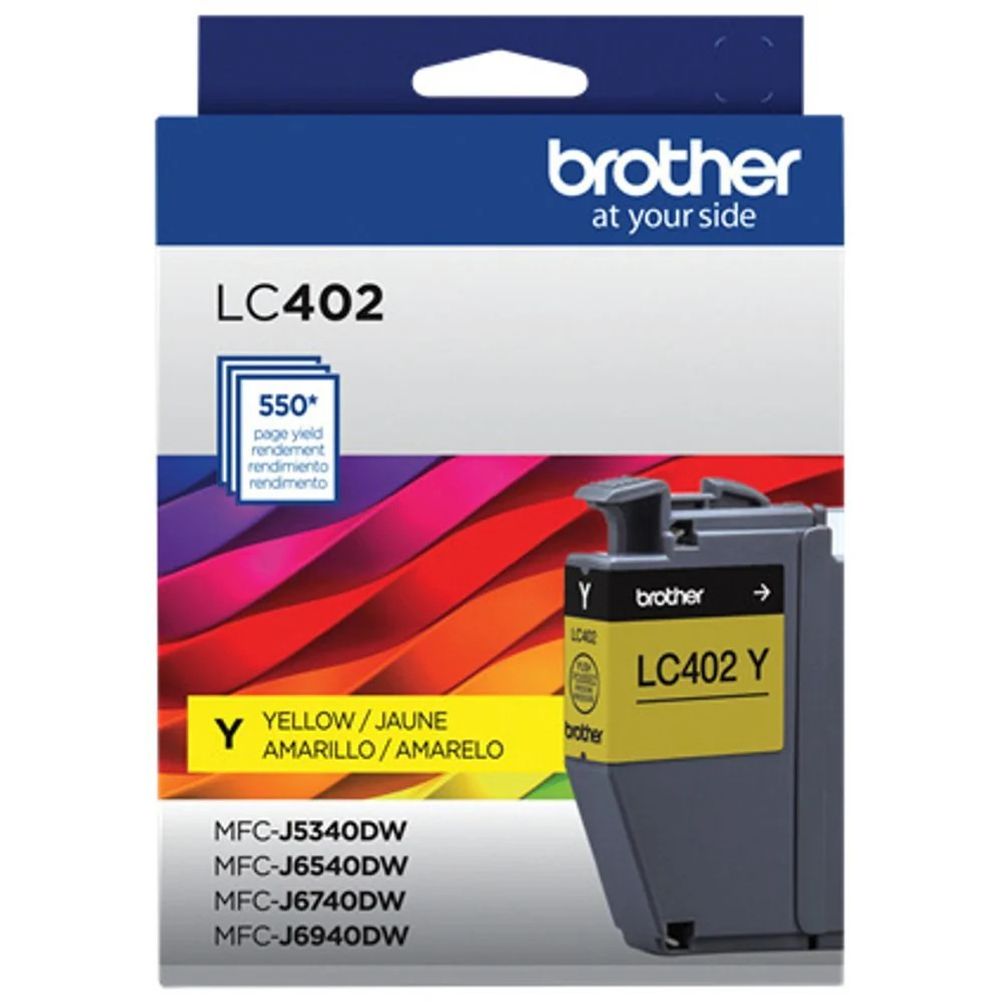 Cartucho de Tinta Brother LC402Y Amarillo 550 Página(s) MFC-J5340DW, MFC-J6540DW