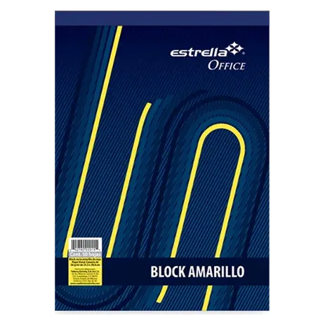 Estrella Block de Raya, Tamaño Carta, 50 Hojas, Amarillo