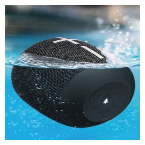 Logitech Bocina WONDERBOOM 2, Bluetooth, Inalámbrico, Negro - Resistente al Agua