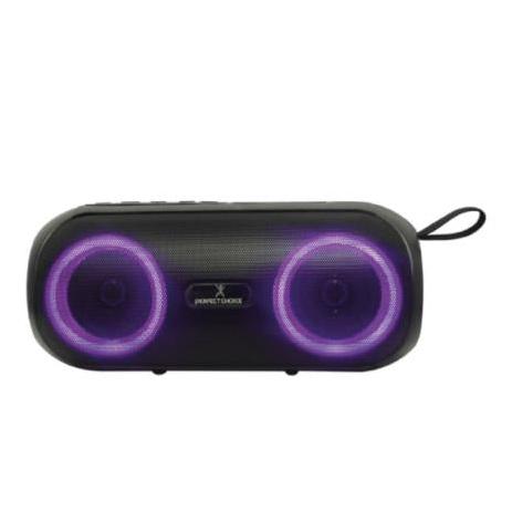 Perfect Choice Bocina Portátil PC-113096, Bluetooth, Inalámbrico, 16W RMS, AUX, Negro - Resistente a Salpicaduras