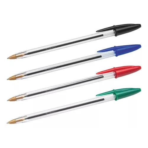 Pluma Lapicero Bic Dura+ Clásico Punto Mediano 1.0 Mm 10 Pzs