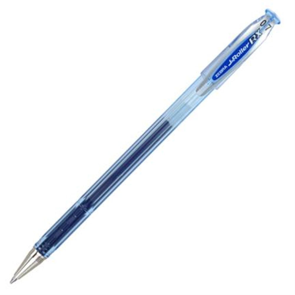 Bolígrafo Zebra J Roller RX Punta Mediana 0.7mm Tinta Gel Color Azul 12 Pieza(s)