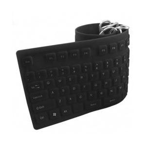 Teclado BRobotix Flexible 801935, Alámbrico, USB, Negro (Español)