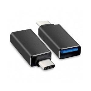 BRobotix Adaptador USB-C 3.0 Macho - USB-A Hembra, Negro