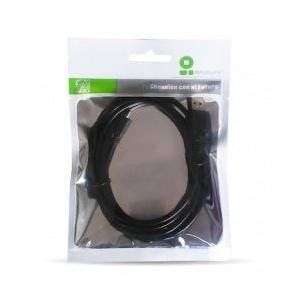 BRobotix Cable USB Macho - Micro-USB B Hembra, 90cm, Negro