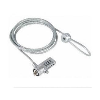 BRobotix Candado de Combinación para Laptop 128899, 1.3 Metros, Acero Inoxidable