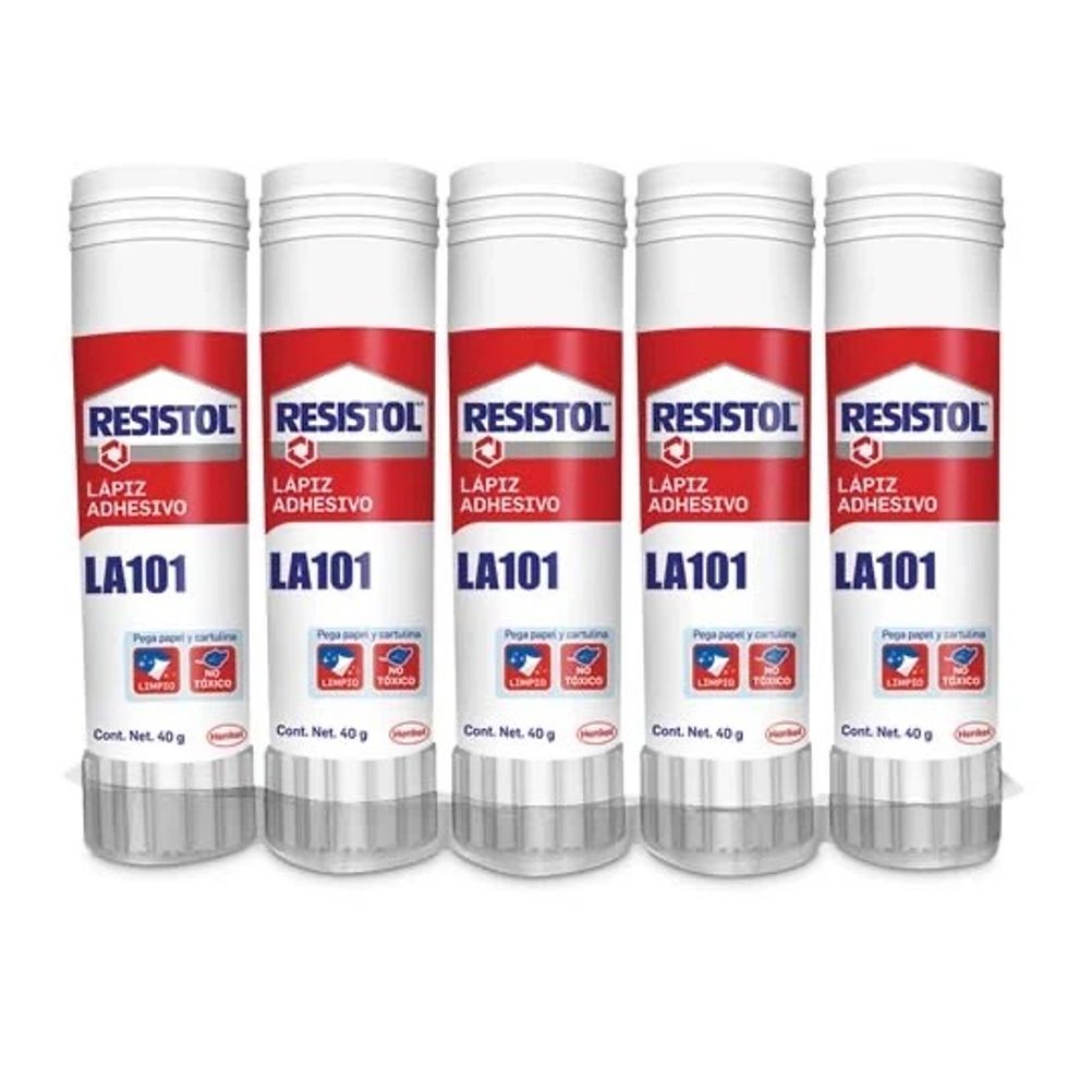 Lapiz Adhesivo Resistol de 40 gr Polipropileno Paquete con 5 Pieza(s)