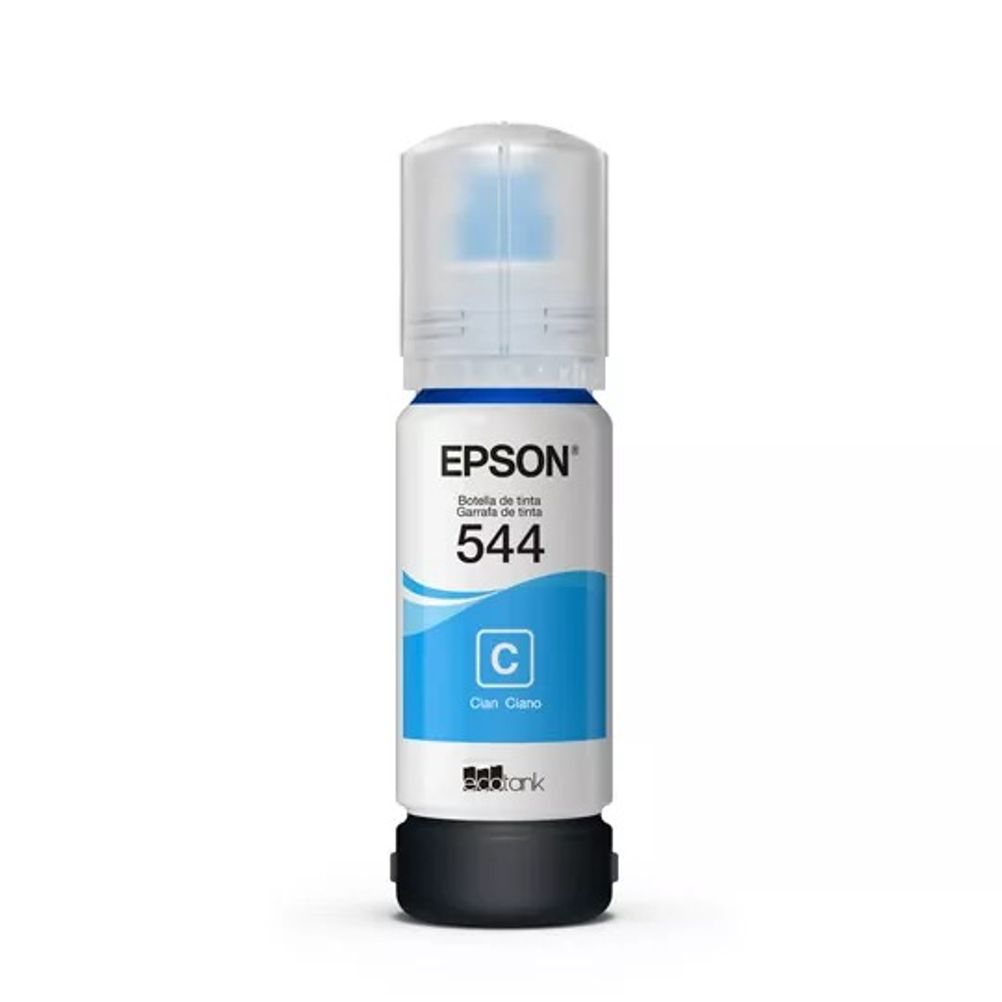 Tinta Epson T544 Color Cian 65ml EcoTank L110/L3110/L3150/L5190