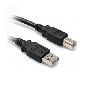 BRobotix Cable USB A Macho - USB B Macho, 1.8 Metros, Negro