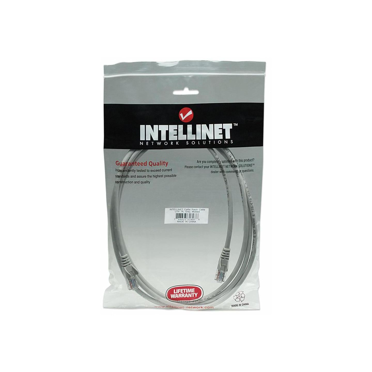 Intellinet Cable Patch Cat5e UTP 100% Cobre, RJ-45 Macho - RJ-45 Macho, 2 Metros, Gris