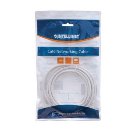 Intellinet Cable Patch Cat6 UTP RJ-45 Macho - RJ-45 Macho, 15cm, Blanco