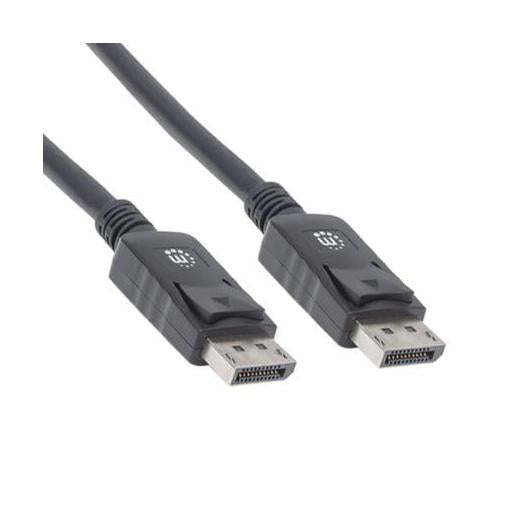 Manhattan Cable de Video DisplayPort 1.2 Macho - DisplayPort 1.2 Macho, 4K, 60Hz, 2 Metros, Negro
