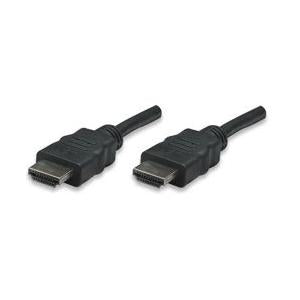 Manhattan Cable HDMI de Alta Velocidad Blindado, HDMI Macho - HDMI Macho, 4K, 30Hz, 3D, 15 Metros, Negro