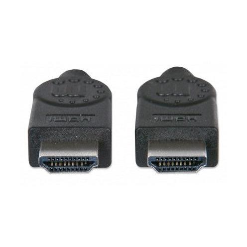 Manhattan Cable HDMI de Alta Velocidad con Canal Ethernet, HDMI Macho - HMDI Macho, 10 Metros, Negro
