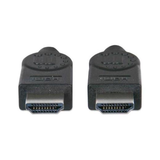 Manhattan Cable HDMI de Alta Velocidad con Canal Ethernet, HDMI Macho - HMDI Macho, 4K, 30Hz, 15 Metros, Negro