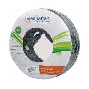 Manhattan Cable HDMI de Alta Velocidad, HDMI Macho - HDMI Macho, 1080p, 3D, 22.5 Metros, Negro