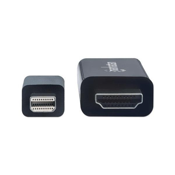 Manhattan Cable Mini DisplayPort 1.2 Macho - HDMI Macho, 4K, 60Hz, 1 Metro, Negro