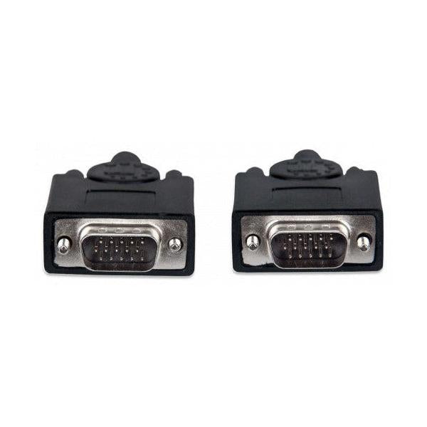 Manhattan Cable para Monitor SVGA 8mm, VGA (D-Sub) Macho - VGA (D-Sub) Macho, 20 Metros, Negro