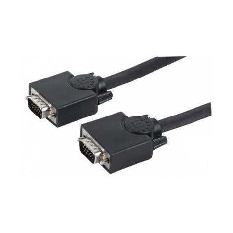 Manhattan Cable para Monitor SVGA 8mm, VGA (D-Sub) Macho - VGA (D-Sub) Macho, 4.5 Metros, Negro