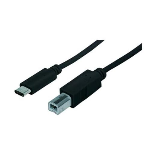 Manhattan Cable USB 2.0 B Macho - USB 2.0 C Macho, 1 Metro, Negro