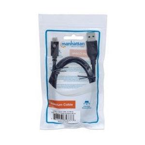 Manhattan Cable USB 3.0 C Macho - USB 3.0 A Macho, 1 Metro, Negro