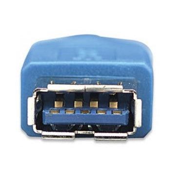 Manhattan Cable USB 3.2 A Macho - USB A Hembra, 3 Metros, Azul