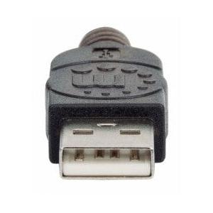 Manhattan Cable USB A Macho - USB A Hembra, 10 Metros, Negro