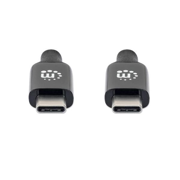 Manhattan Cable USB C Macho - USB C Macho, 5 Metros, Negro