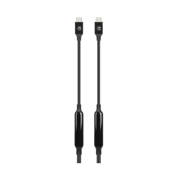 Manhattan Cable USB C Macho - USB C Macho, 5 Metros, Negro