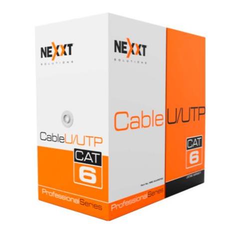 Cable Nexxt Solutions Giga Cat6 4P 23AWG UTP CMR 305m/1000ft Gris