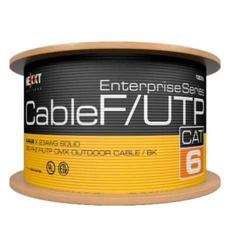Cable Nexxt Solutions Enterprise Cat6 F/UTP 4P 23AWG CMX Exterior 305m Negro