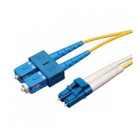 Tripp Lite by Eaton Cable Fibra Óptica OFNR  2x LC Macho - 2x SC Macho, 3 Metros, Amarillo