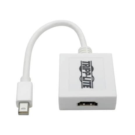 Tripp Lite by Eaton Cable Adaptador Mini DisplayPort Macho - HDMI Hembra, 15cm, Blanco