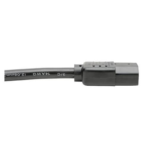 Tripp Lite by Eaton Cable de Poder C13 coupler Macho - C14 coupler Hembra, 3 Metros, Negro