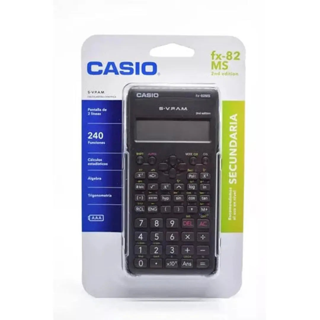 Calculadora Científica Casio Ecuaciones Fx-82ms Con 240 Funciones