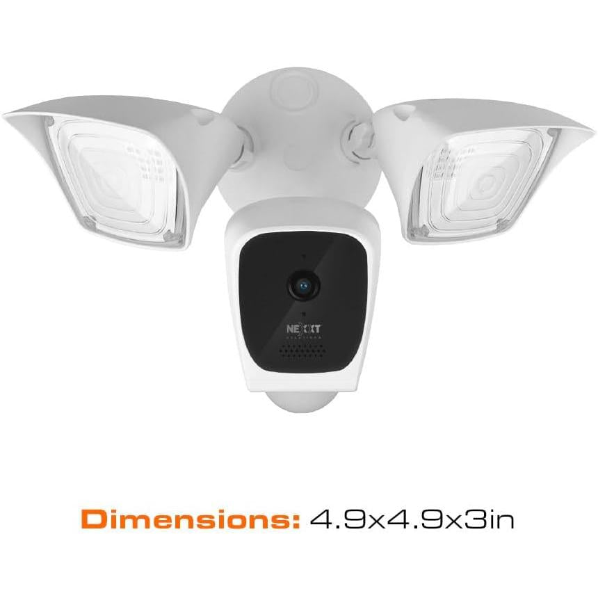 Cámara de Vigilancia Nexxt Home NHC-F610 Exterior 2K QHD 2304 x 1296p 3MP 150° Micrófono Sensores y Parlante Integrados