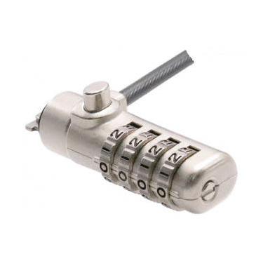 Manhattan Candado de Combinación para Laptops 440493, 1.8 Metros, Gris