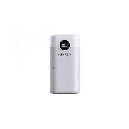 Cargador Portátil Adata P10000QCD, 10.000mAh, Blanco