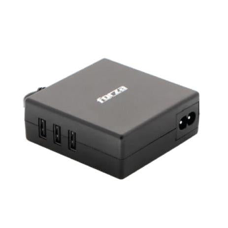 Cargador Universal Forza FNA-790 para Computadora Portátil de 90W USB y 7 Puntas Modulares 110V/220V