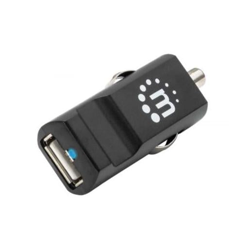 Manhattan Cargador USB PopCharge para Automóvil, USB 2.0, Negro