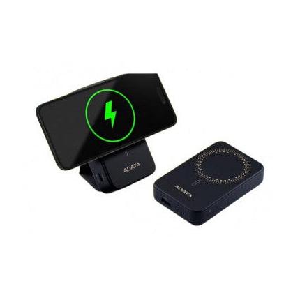Cargador Portátil Adata Power Bank con Cargador Inalámbrico R100, 10.000mAh, Negro