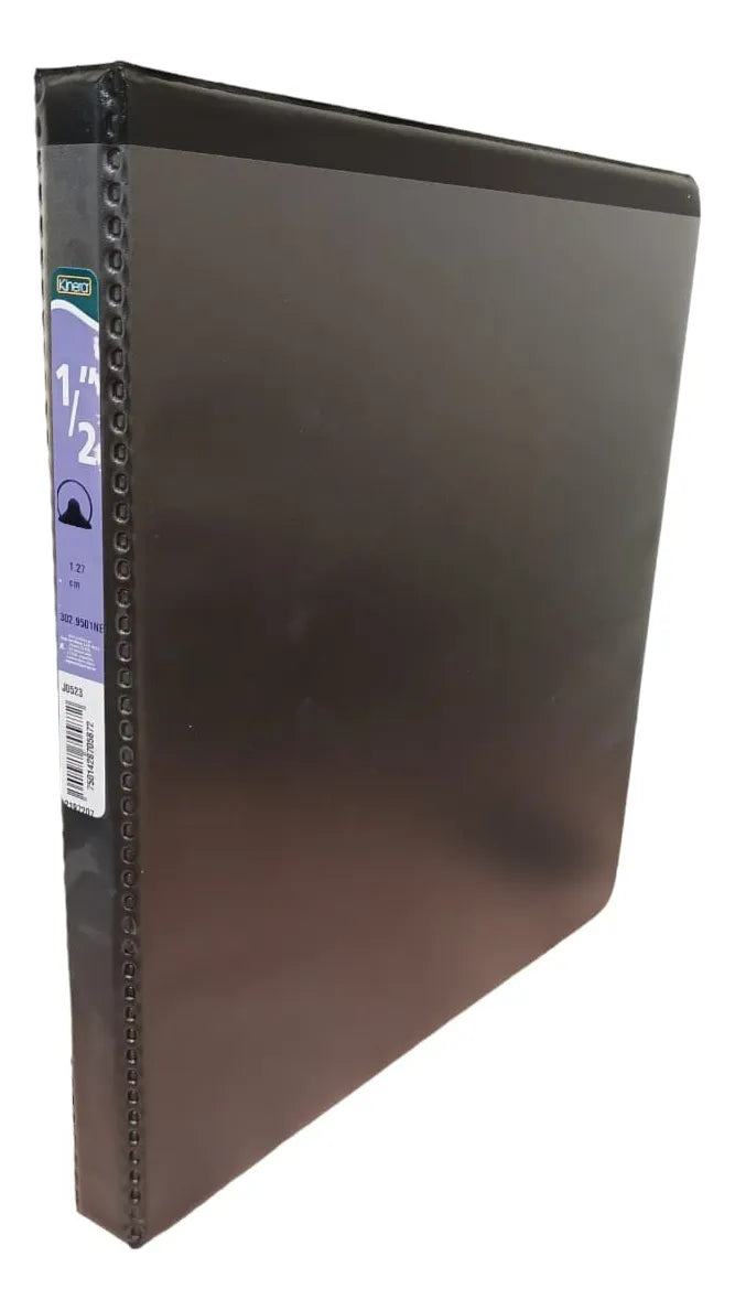 CARPETA KINERA VINIL ARO "O" 1/2" NEGRA