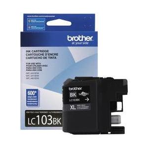 Cartucho Brother LC103BK Negro, 600 Páginas