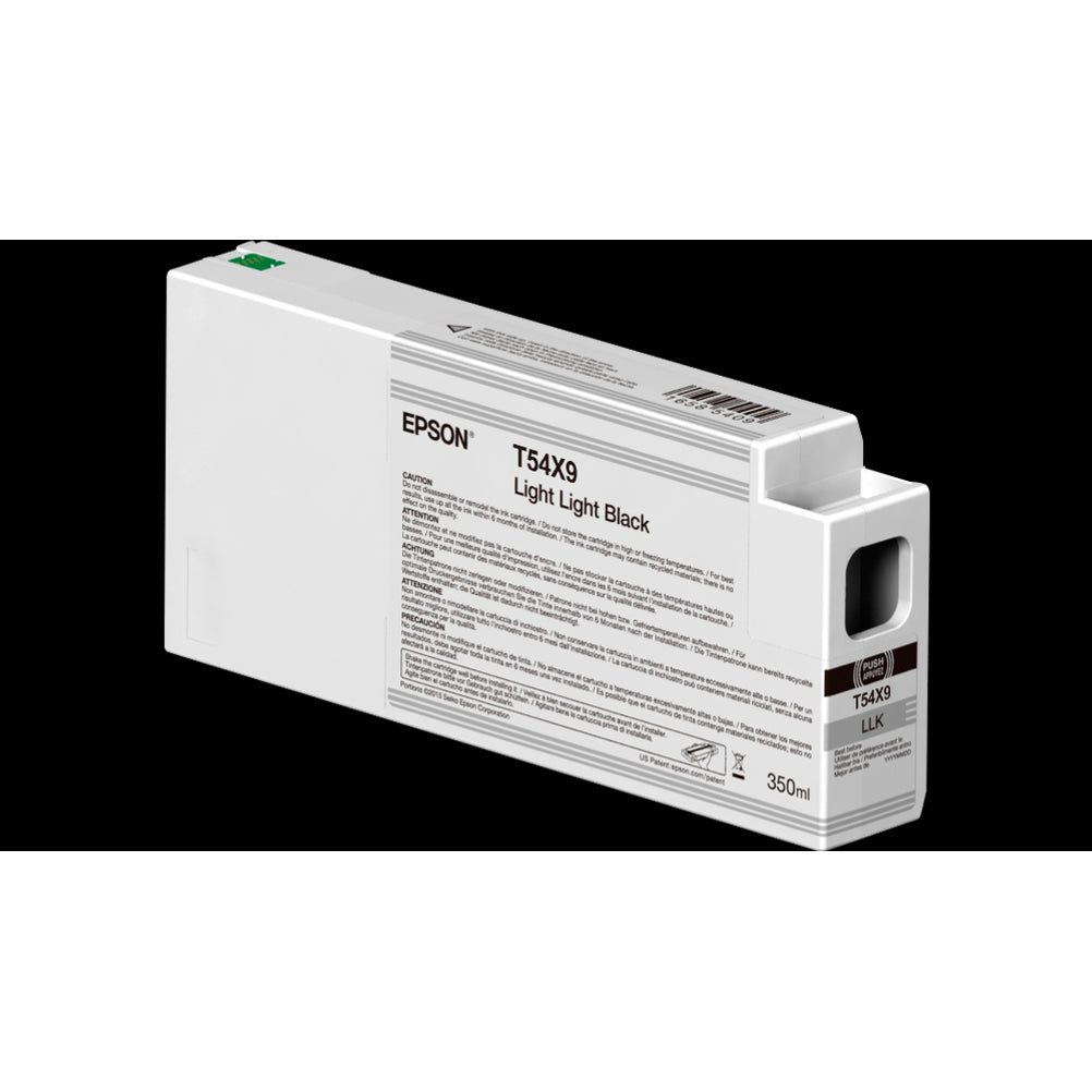 Cartucho de Tinta para Impresora Epson UltraChrome HD T54XB00 Color Negro Claro Contenido 350ml Compatible con SureColor SC-P7000V,  SureColor SC-P9000V