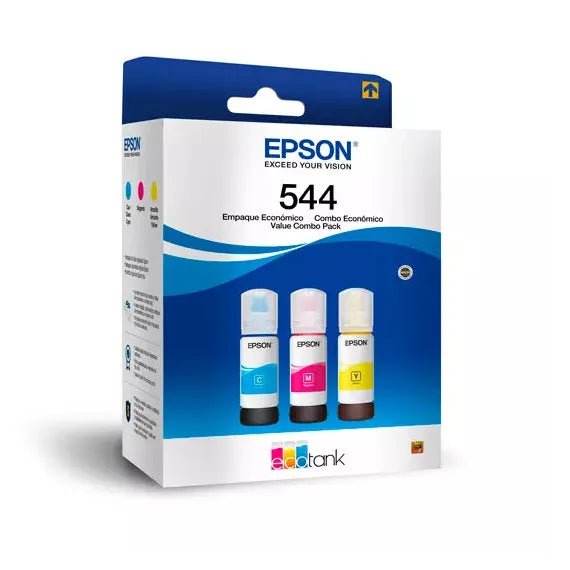 Kit tintas de color Epson T544 3 pzas Compatibilidad con L3110. L3150. L1110