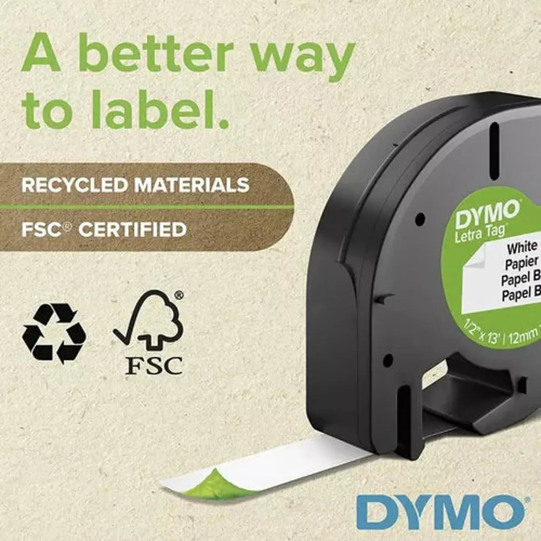 Cinta Etiqueta De Papel Dymo Para Rotulador Letratag 2 Pzs