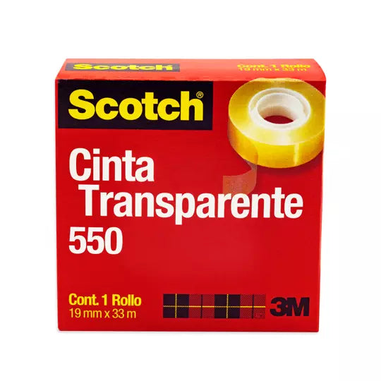 Cinta Adhesiva Scotch 3M  (19mmx33mm) Polipropileno Transparente