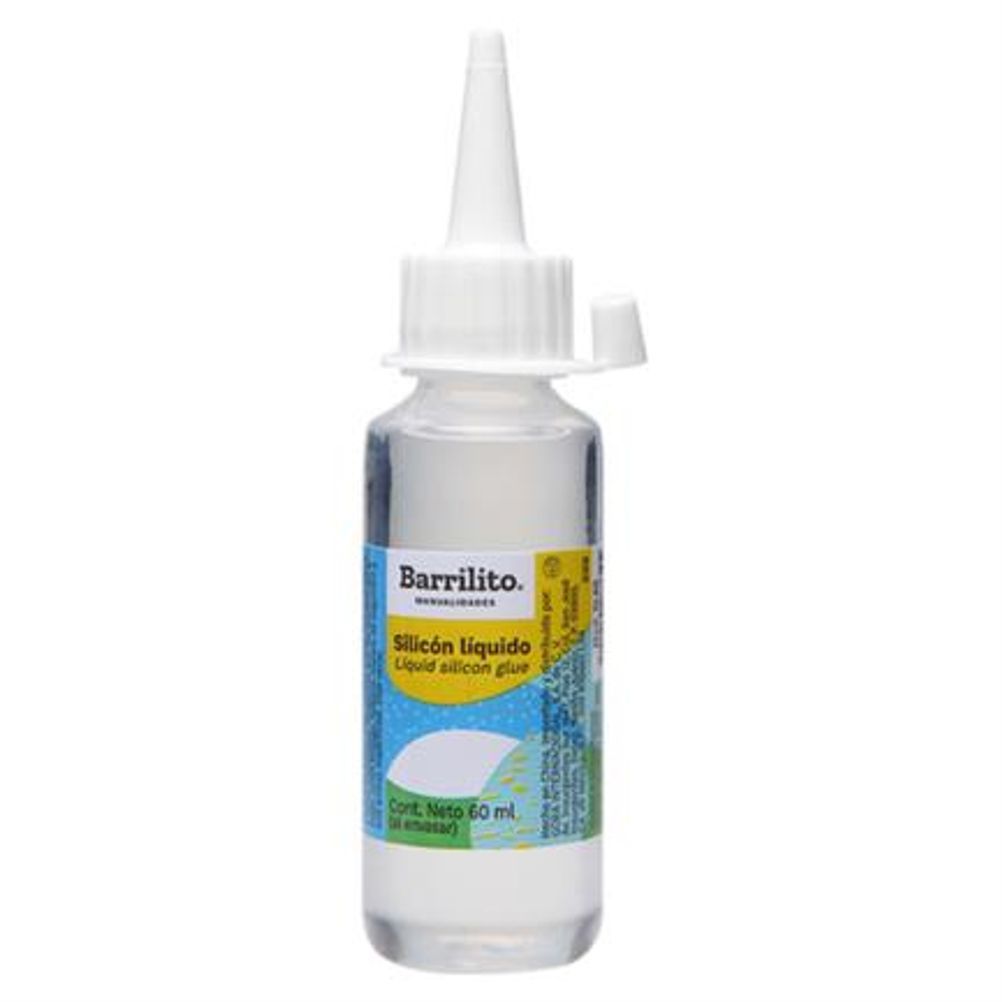 Silicón Frío Líquido Barrilito SL60 Base de Agua Bote 60ml Color Blanco