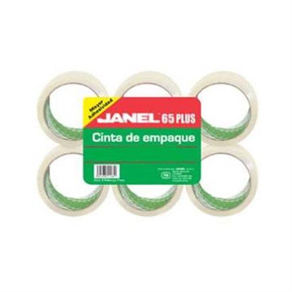 Cinta de Empaque Janel  (0,48x50m) Polipropileno Transparente 6 Pieza(s)