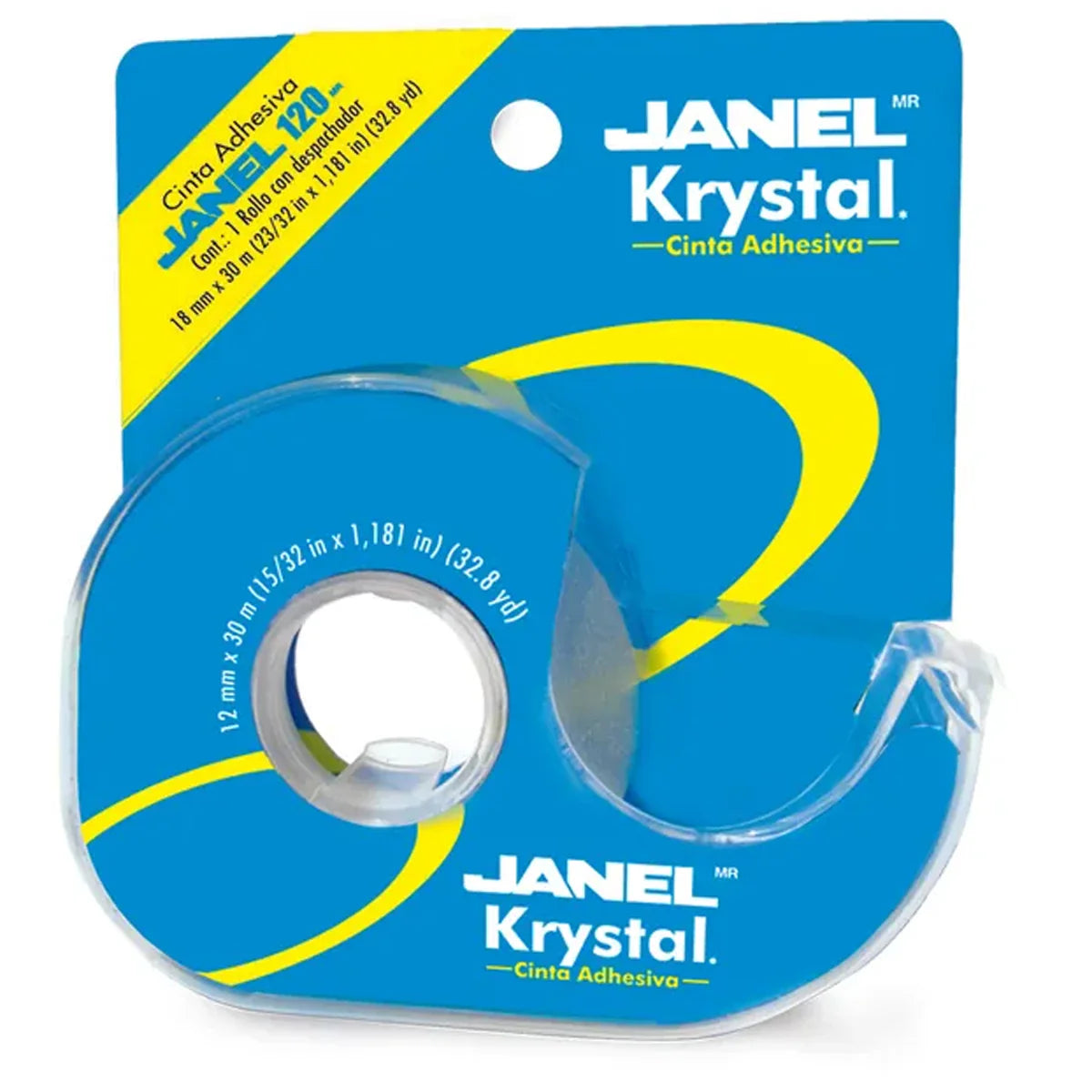 Cinta Adhesiva Janel Krystal 120 018x30m C/Despachador